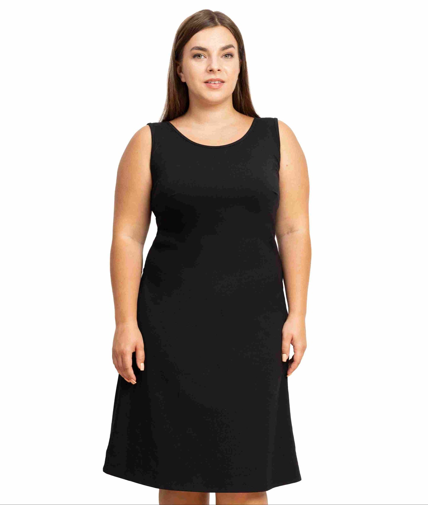 Full Coverage Black Tank Dress | Exclusively Kristen Fuller Bust Fashion