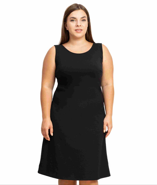 Full Coverage Black Tank Dress | Exclusively Kristen Fuller Bust Fashion